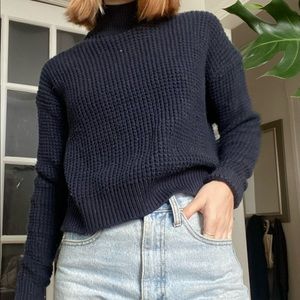 Frank and Oak Navy Mockneck